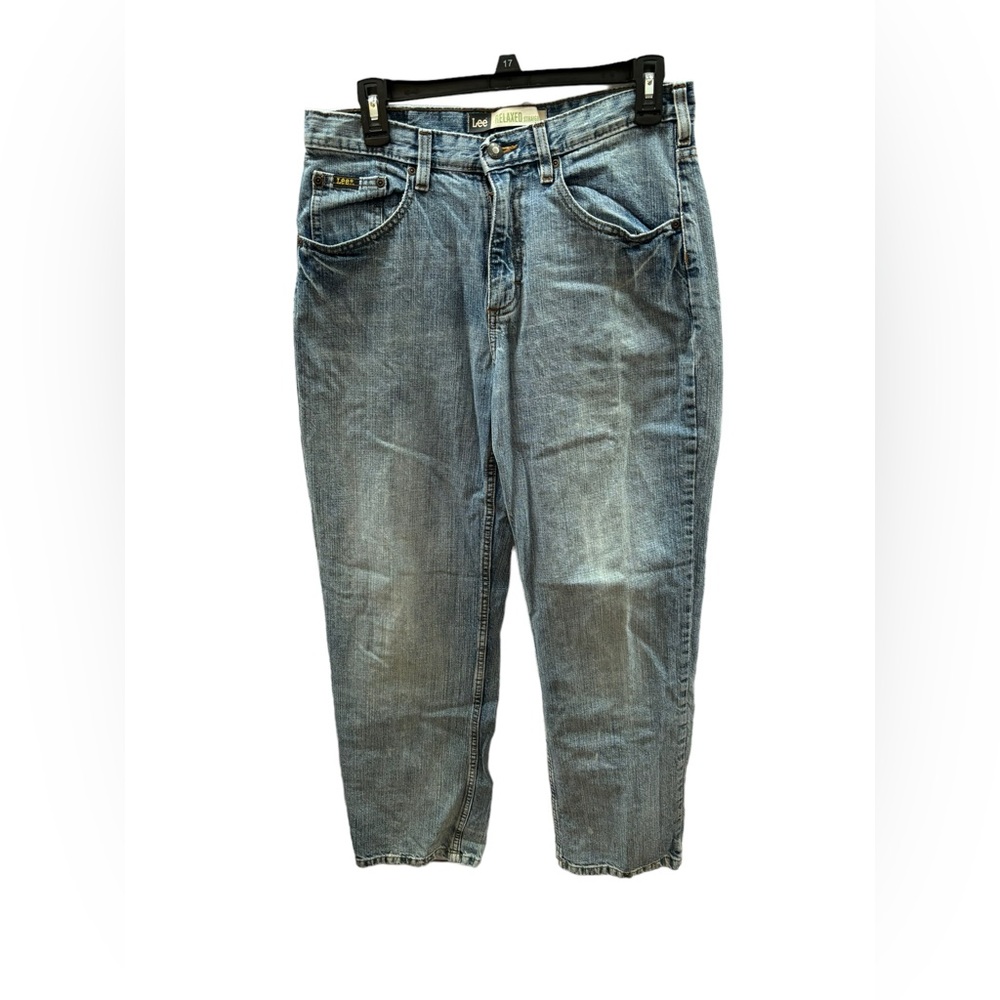 Lee Men’s Faded Blue Relaxed Straight Leg Jeans Size 30 x 32‎
